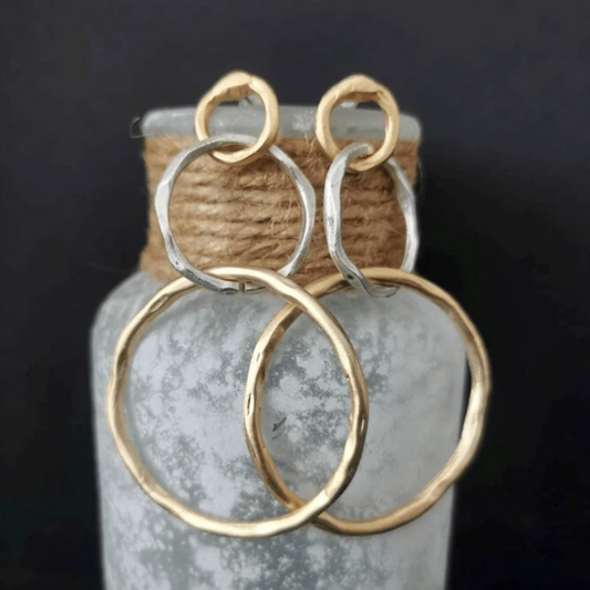 Classic Textured Hoop Earrings