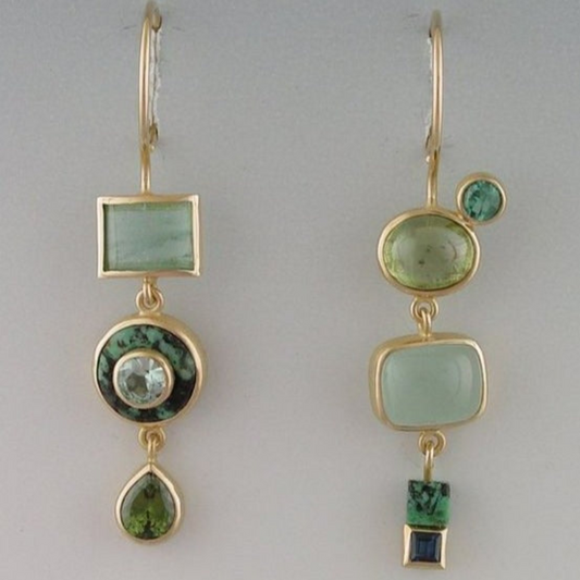 Timeless Green Drop Earrings