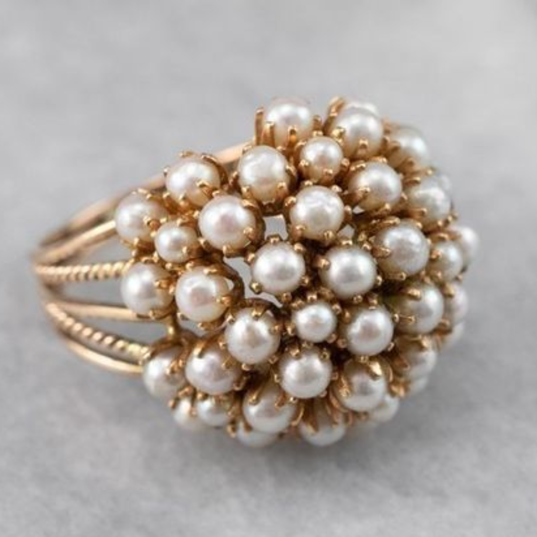 Elegant Lustrous Pearl Ring