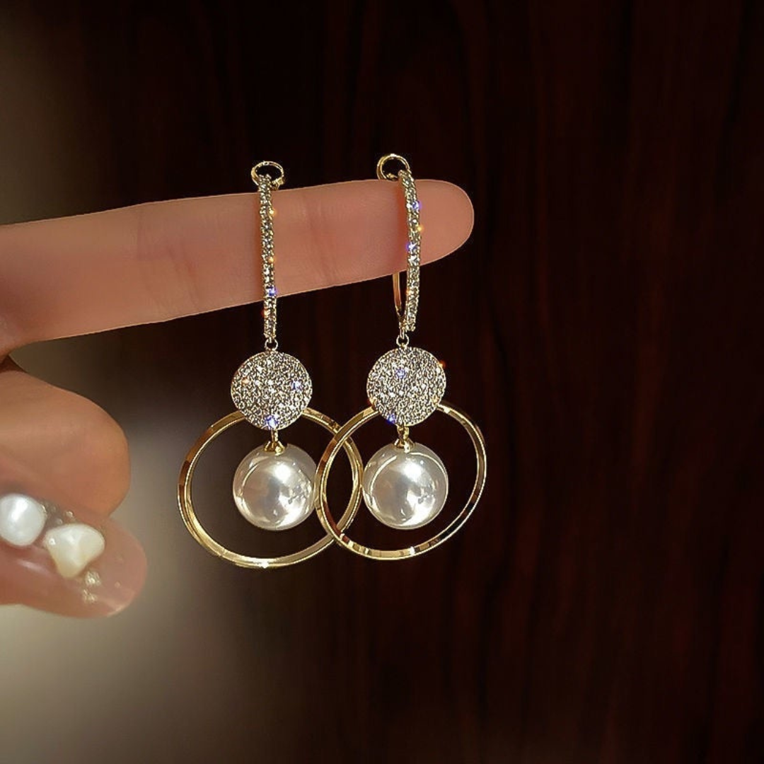 Elegant Lustrous Pearl Earrings