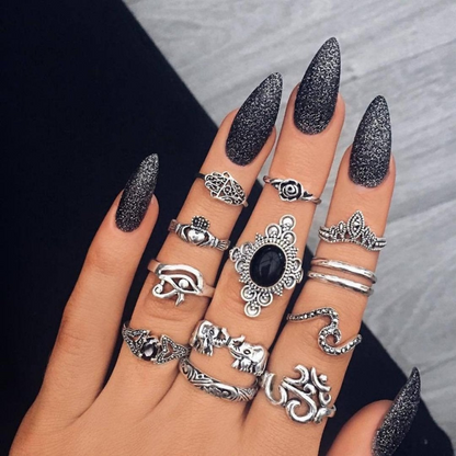 Premium Ring Set 12-Piece Collection