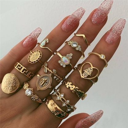 Premium Ring Set 12-Piece Collection