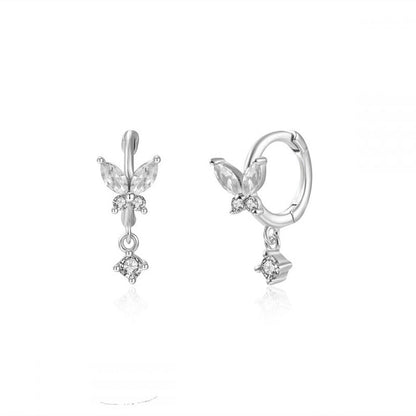 Crystal Hoop Earrings - Callista