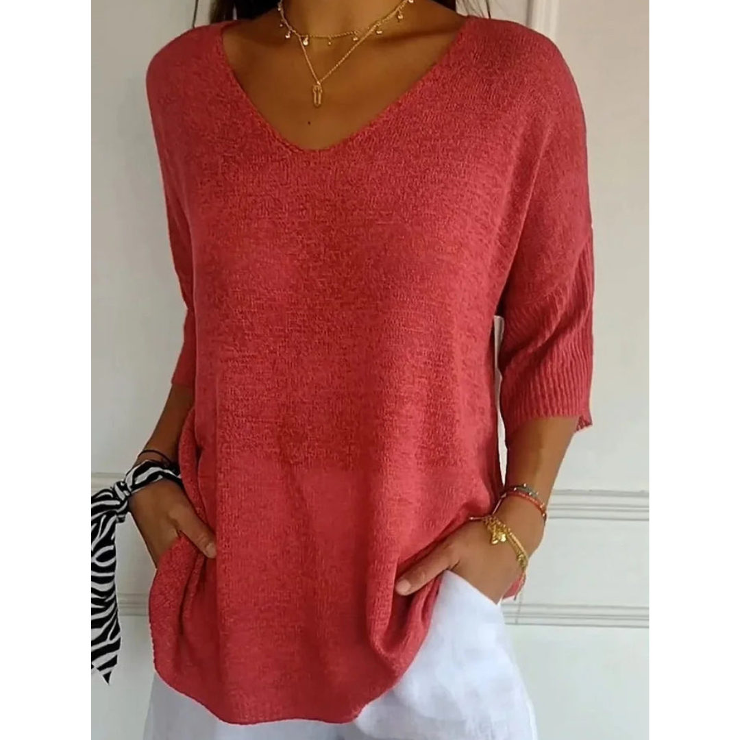 Blythe | Women’s Comfortable Knitted Top | V-neck