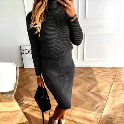 Camille | Women’s Cozy Knit Sweater Dress | Midi