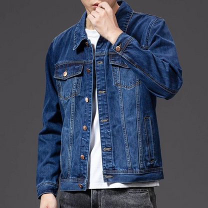 Austin | Men’s Classic Denim Jacket | Blue