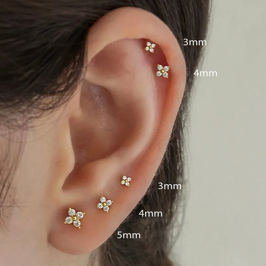 Flower Studs Earring - Daphne