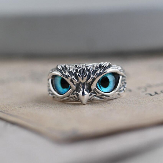 Lucky Opal Owl Ring