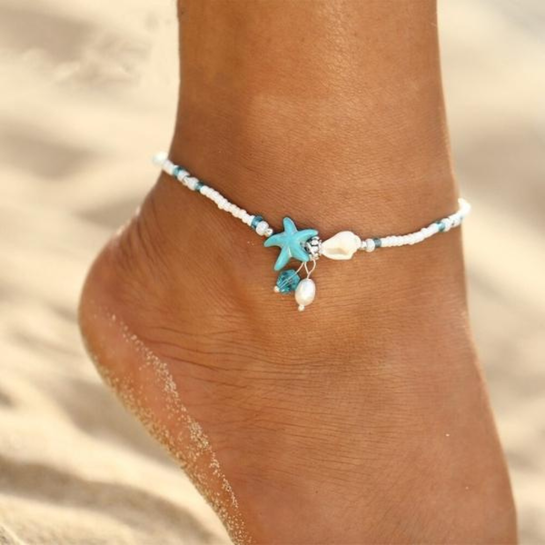 Natural Star & Shell Anklet Bracelet