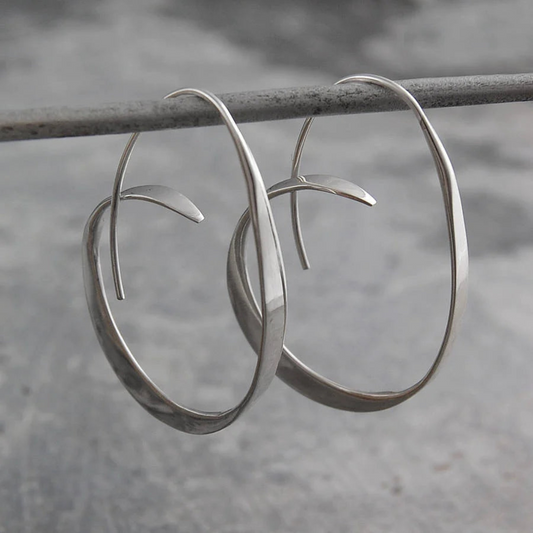 Elegant Twisting Spiral Earrings