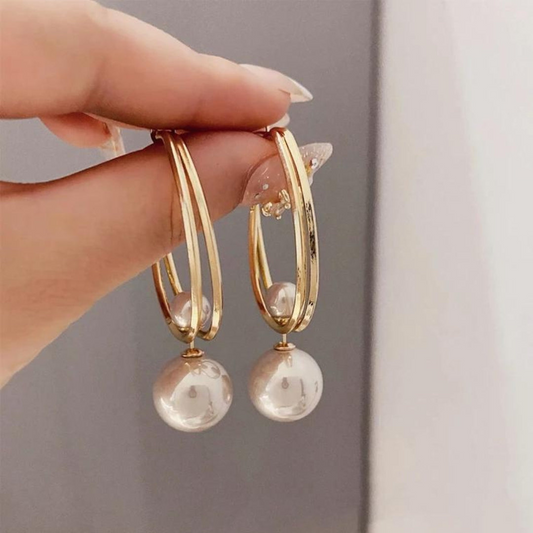 Elegant Vintage Pearl Earrings