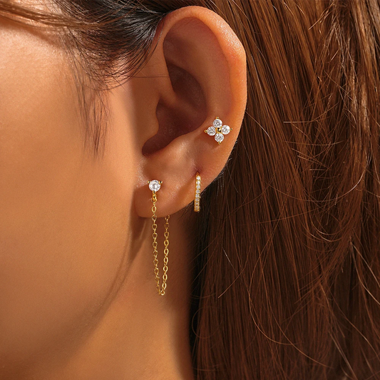 Zircon Earring Set - Mira