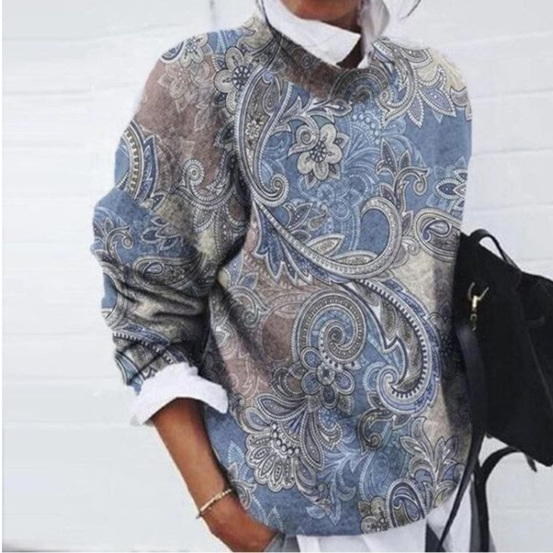 Desiree | Women’s Floral Print Sweater | Winter-Ready