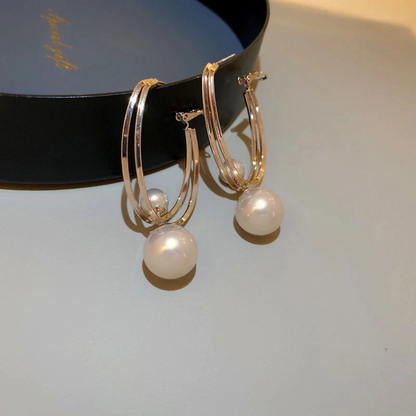 Elegant Vintage Pearl Earrings