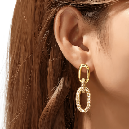 Luxurious Radiant Hoop Earrings