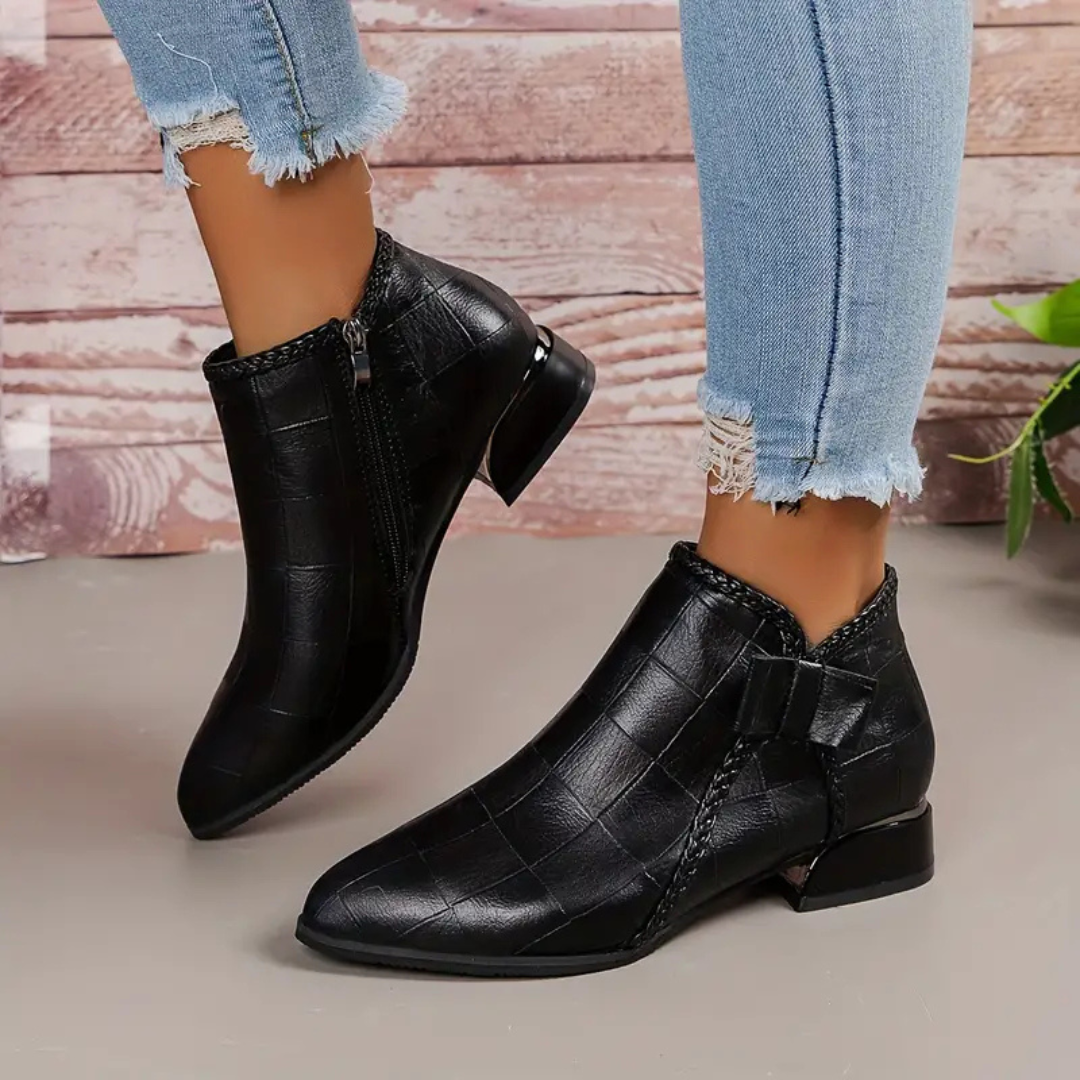 Agnes | Women's Low Heel Boots | Comfortable