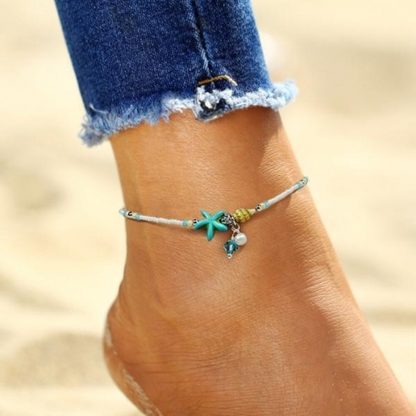 Natural Star & Shell Anklet Bracelet