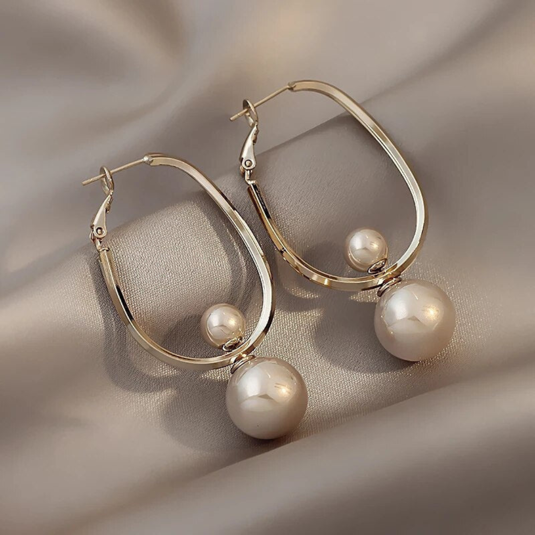 Elegant Vintage Pearl Earrings