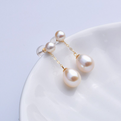 Lustrous Pearl Drop Earrings