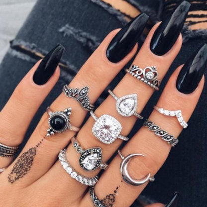 Premium Ring Set 12-Piece Collection