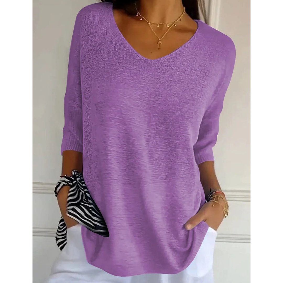 Blythe | Women’s Comfortable Knitted Top | V-neck