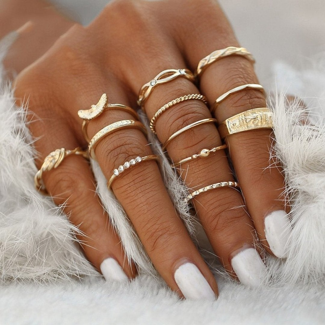 Premium Ring Set 12-Piece Collection