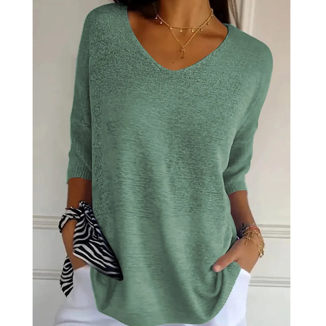 Blythe | Women’s Comfortable Knitted Top | V-neck