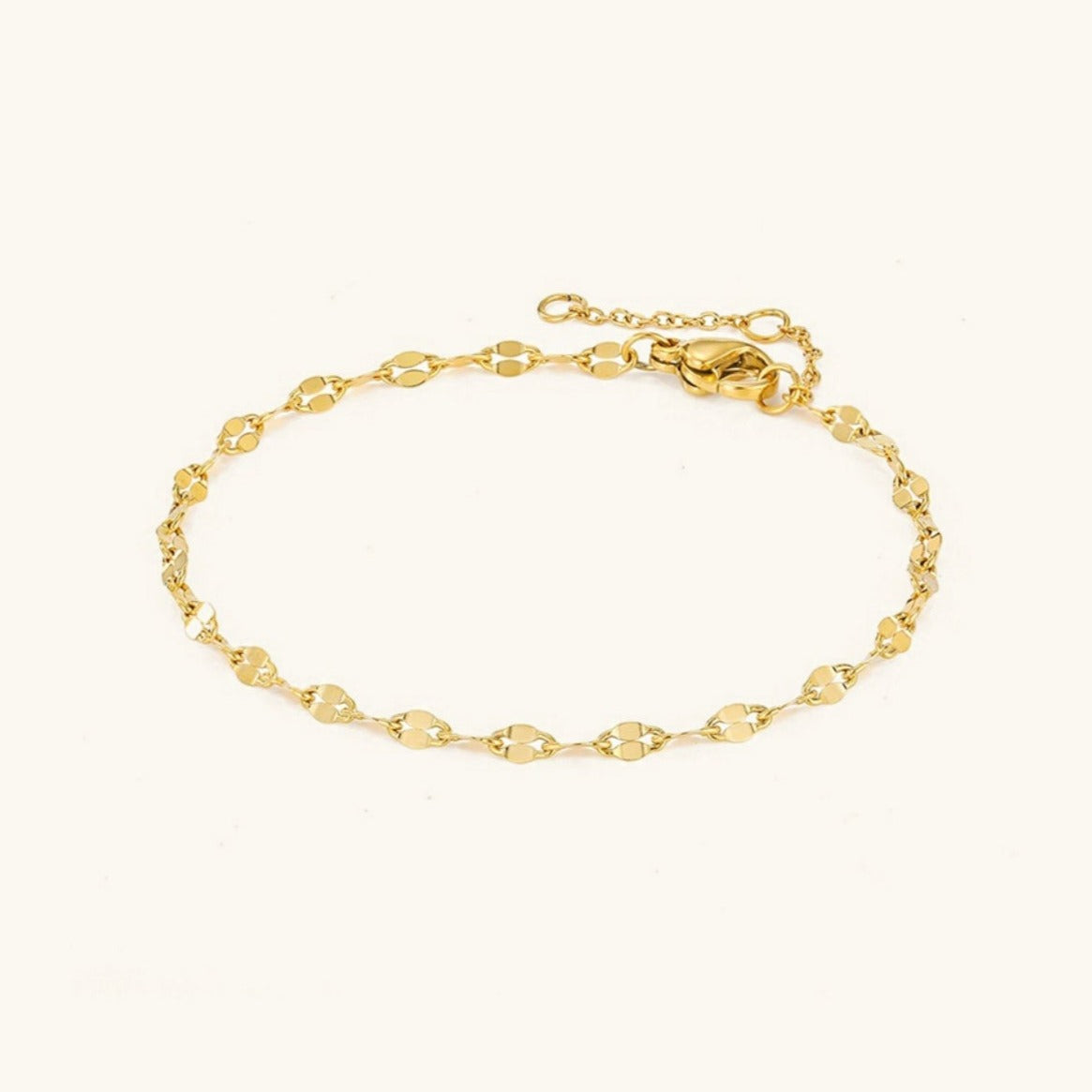 Gold Chain Anklet - Faith