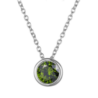 Birthstone Pendant Necklace - Eliza