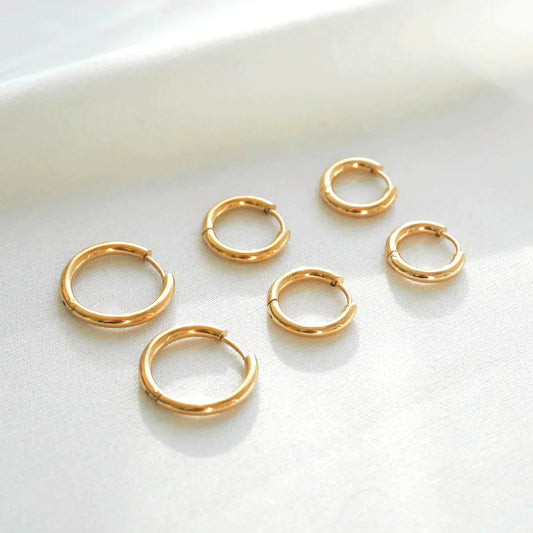 Classic Hoops Earrings Set - Hailey