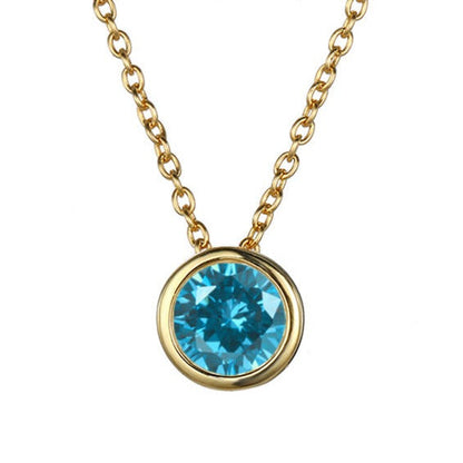 Birthstone Pendant Necklace - Eliza