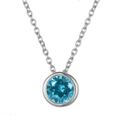 Birthstone Pendant Necklace - Eliza