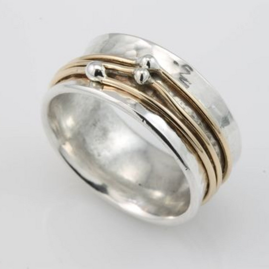 Vintage Dual-Tone Gold & Silver Ring