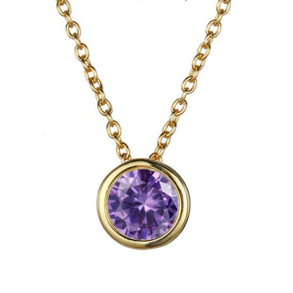 Birthstone Pendant Necklace - Eliza