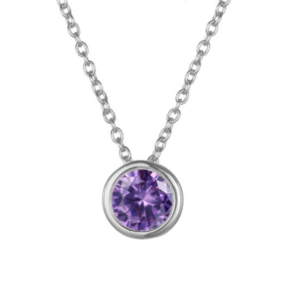 Birthstone Pendant Necklace - Eliza