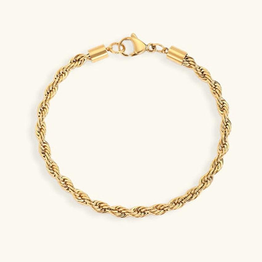 Gold Twist Chain Bracelet - Savannah