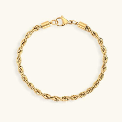 Gold Twist Chain Bracelet - Savannah