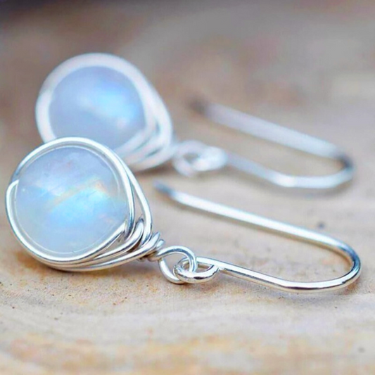 Glowing Moonstone Earrings