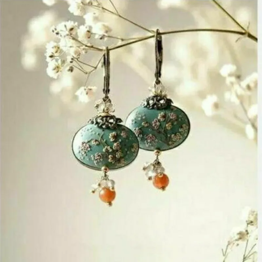 Elegant Floral Drop Earrings