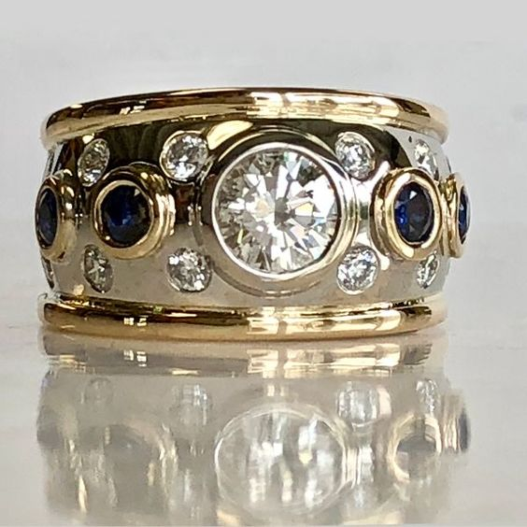 Classic Golden Gemstone Ring