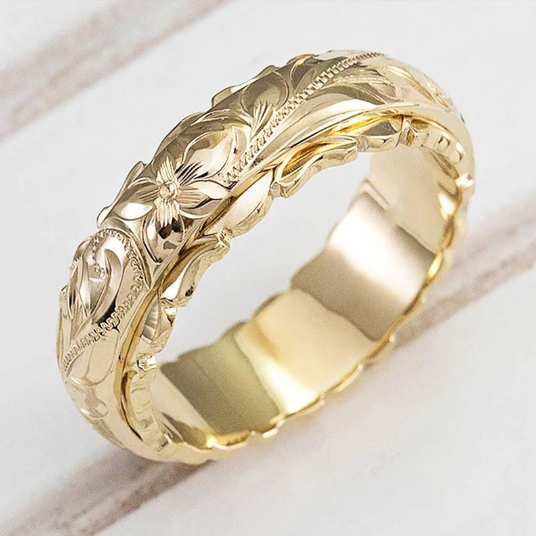 Ornate Vintage Floral Ring