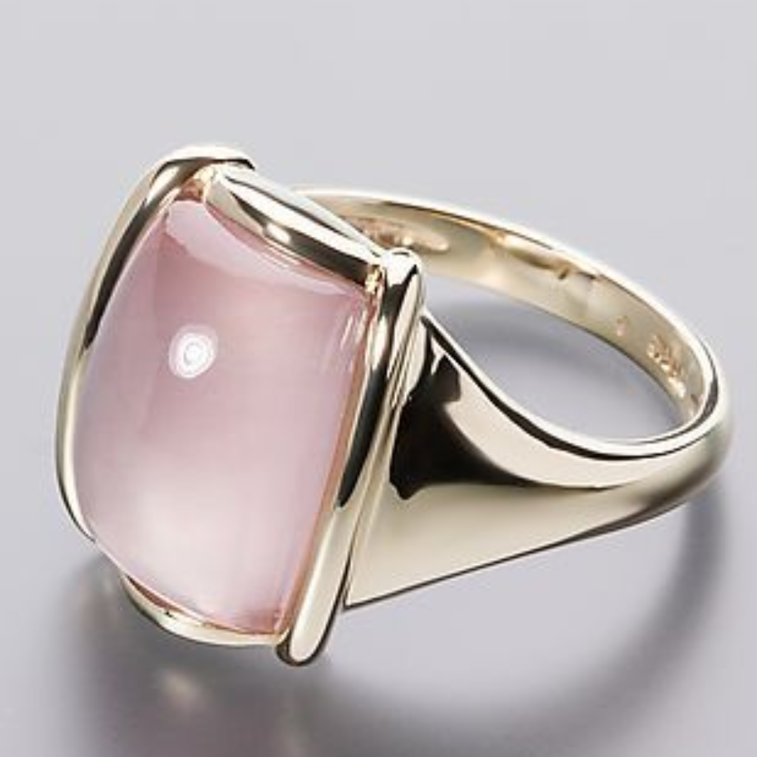 Chic Retro Glass Ring