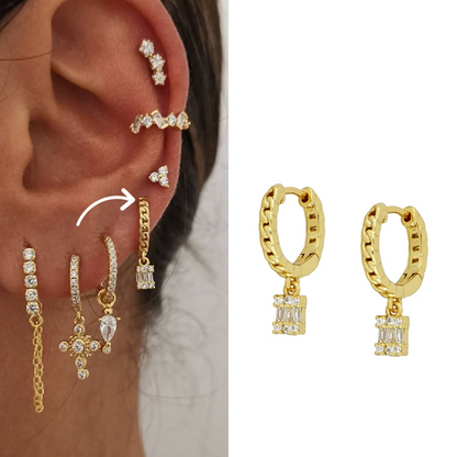 Elegant Hoop Earrings Set - Eden