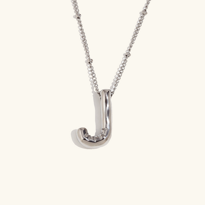 Balloon Gold Initial Necklace - Diana