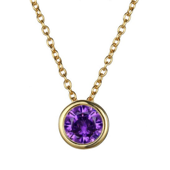 Birthstone Pendant Necklace - Eliza