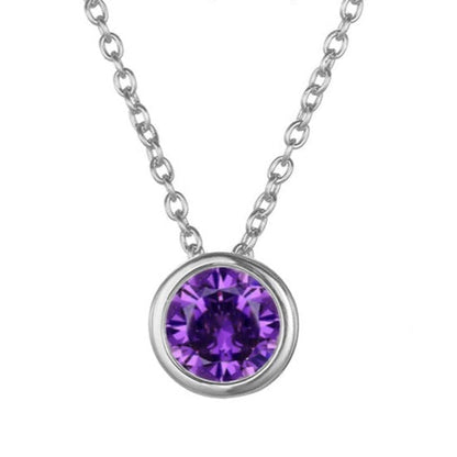 Birthstone Pendant Necklace - Eliza