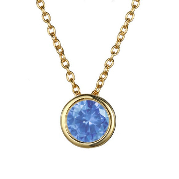 Birthstone Pendant Necklace - Eliza