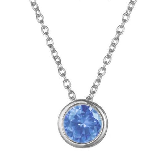 Birthstone Pendant Necklace - Eliza