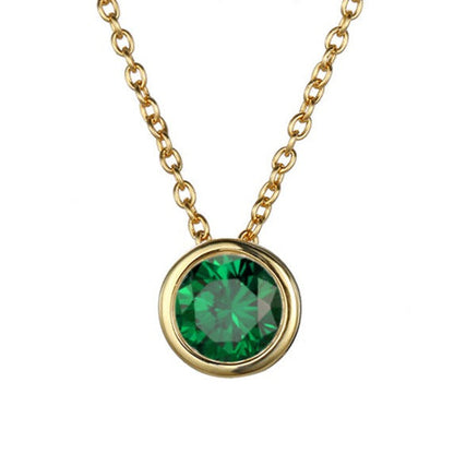 Birthstone Pendant Necklace - Eliza