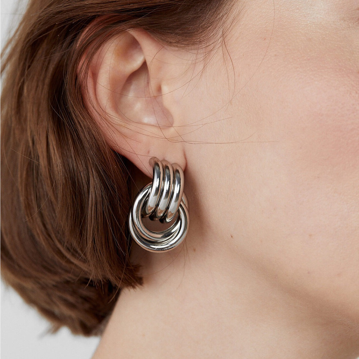 Layered Hoop Earrings - Jessica